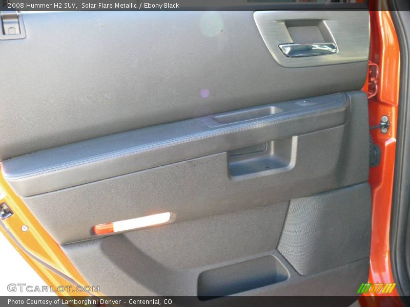 Solar Flare Metallic / Ebony Black 2008 Hummer H2 SUV