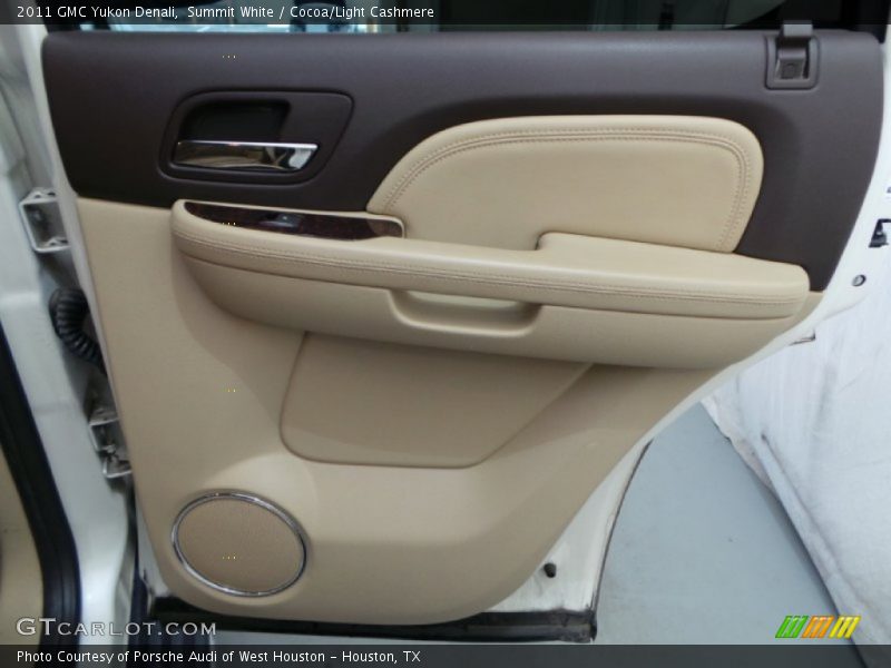 Summit White / Cocoa/Light Cashmere 2011 GMC Yukon Denali