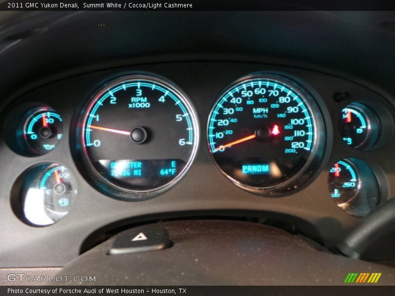 Summit White / Cocoa/Light Cashmere 2011 GMC Yukon Denali