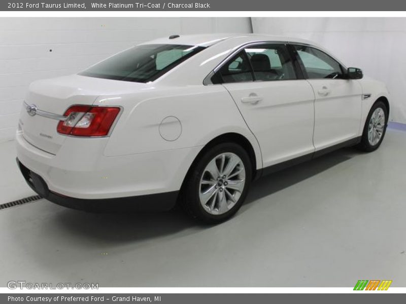 White Platinum Tri-Coat / Charcoal Black 2012 Ford Taurus Limited
