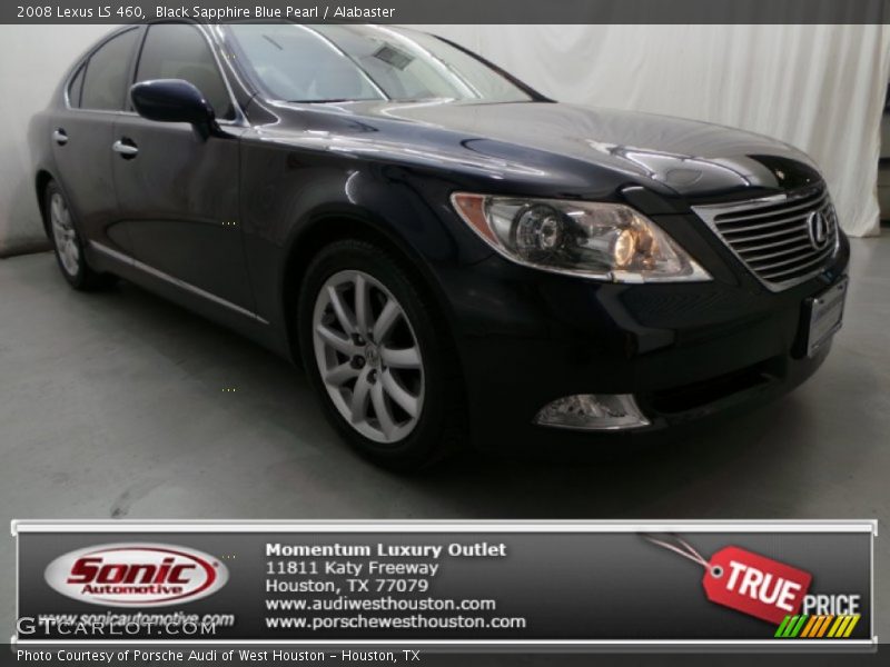 Black Sapphire Blue Pearl / Alabaster 2008 Lexus LS 460