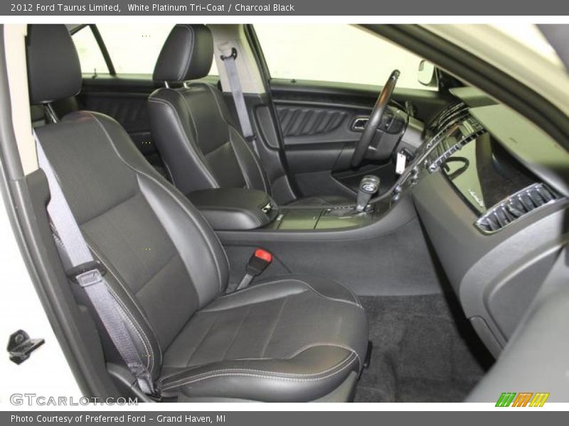 White Platinum Tri-Coat / Charcoal Black 2012 Ford Taurus Limited