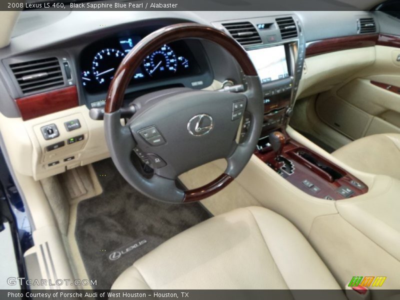 Black Sapphire Blue Pearl / Alabaster 2008 Lexus LS 460
