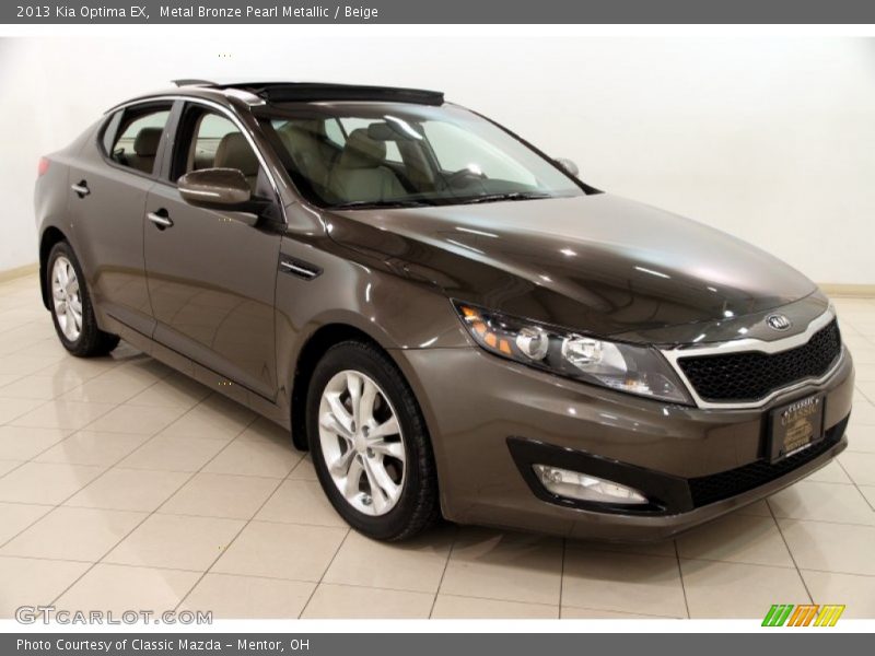 Metal Bronze Pearl Metallic / Beige 2013 Kia Optima EX