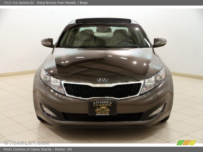 Metal Bronze Pearl Metallic / Beige 2013 Kia Optima EX