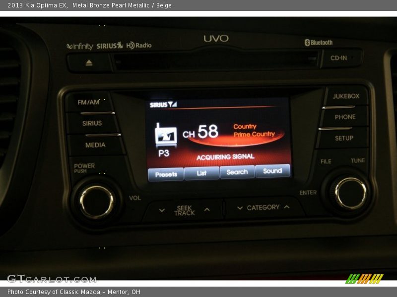Metal Bronze Pearl Metallic / Beige 2013 Kia Optima EX