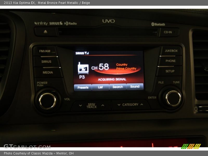 Metal Bronze Pearl Metallic / Beige 2013 Kia Optima EX