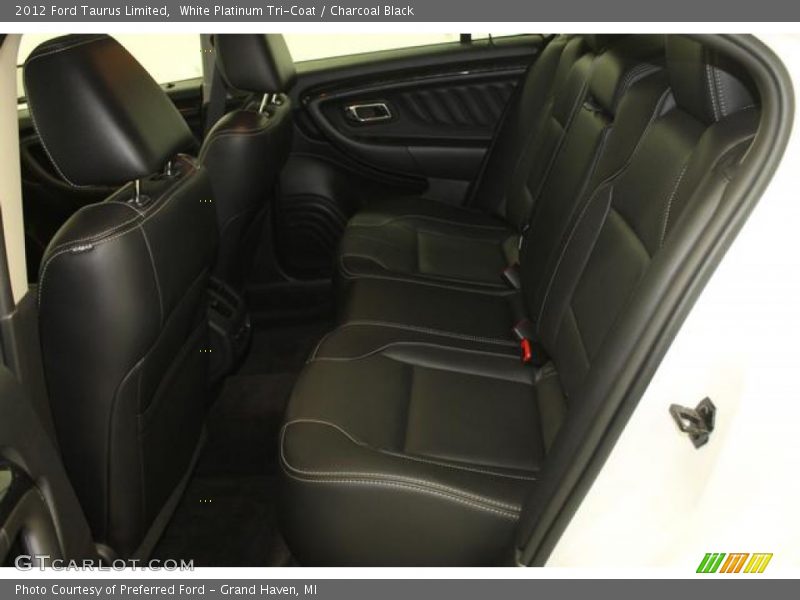 White Platinum Tri-Coat / Charcoal Black 2012 Ford Taurus Limited