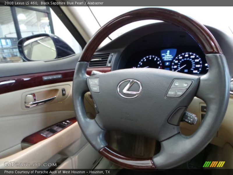 Black Sapphire Blue Pearl / Alabaster 2008 Lexus LS 460