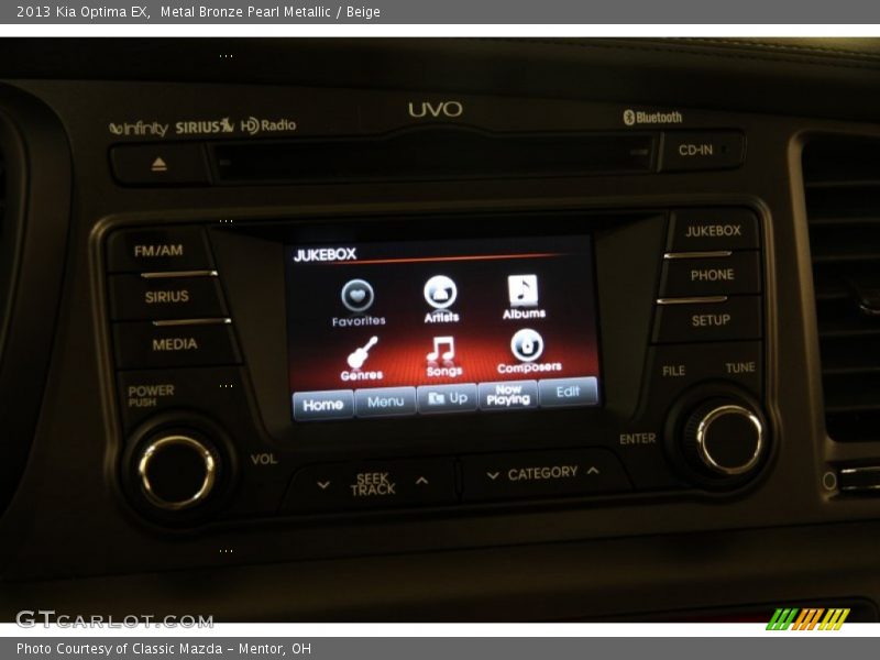 Metal Bronze Pearl Metallic / Beige 2013 Kia Optima EX
