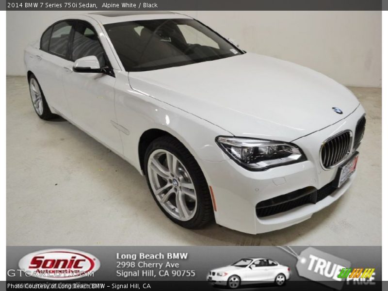 Alpine White / Black 2014 BMW 7 Series 750i Sedan