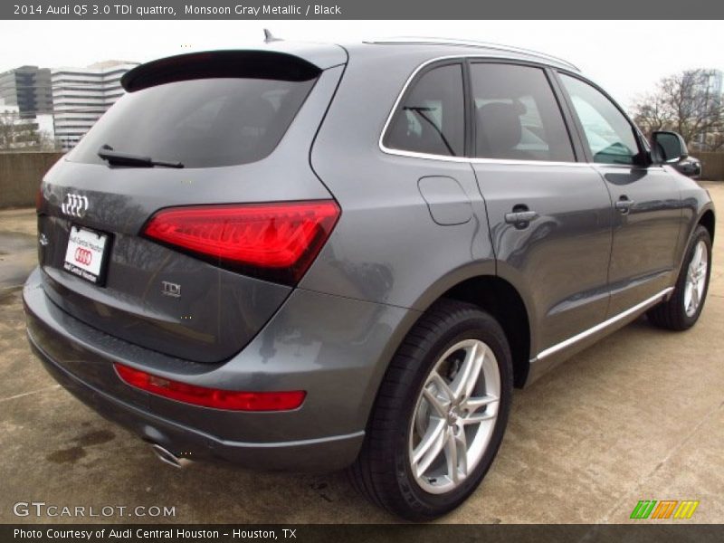 Monsoon Gray Metallic / Black 2014 Audi Q5 3.0 TDI quattro