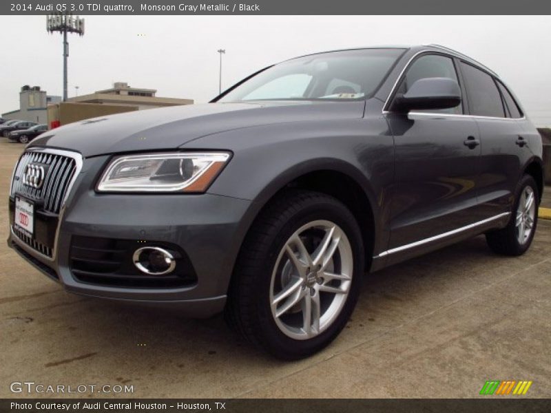 Monsoon Gray Metallic / Black 2014 Audi Q5 3.0 TDI quattro