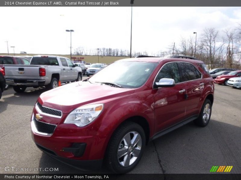Crystal Red Tintcoat / Jet Black 2014 Chevrolet Equinox LT AWD