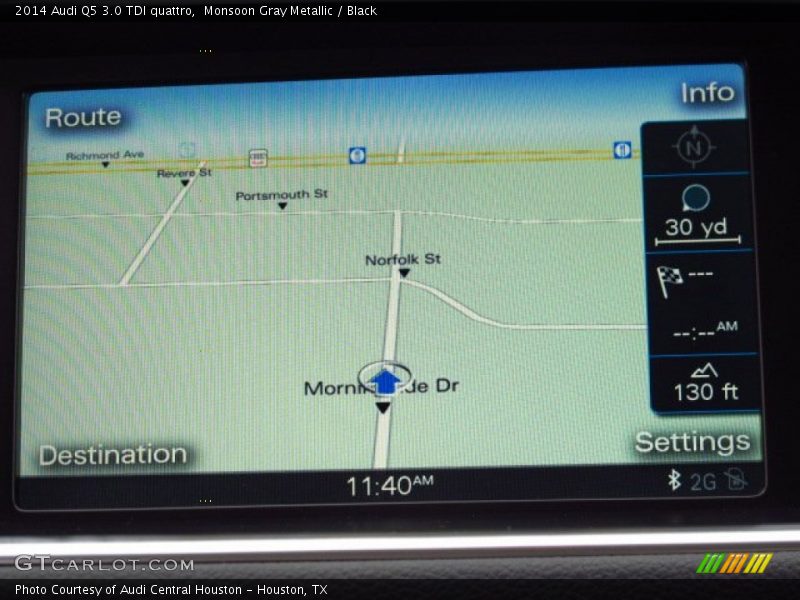 Monsoon Gray Metallic / Black 2014 Audi Q5 3.0 TDI quattro