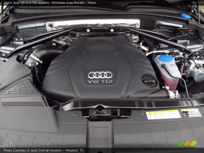 Monsoon Gray Metallic / Black 2014 Audi Q5 3.0 TDI quattro