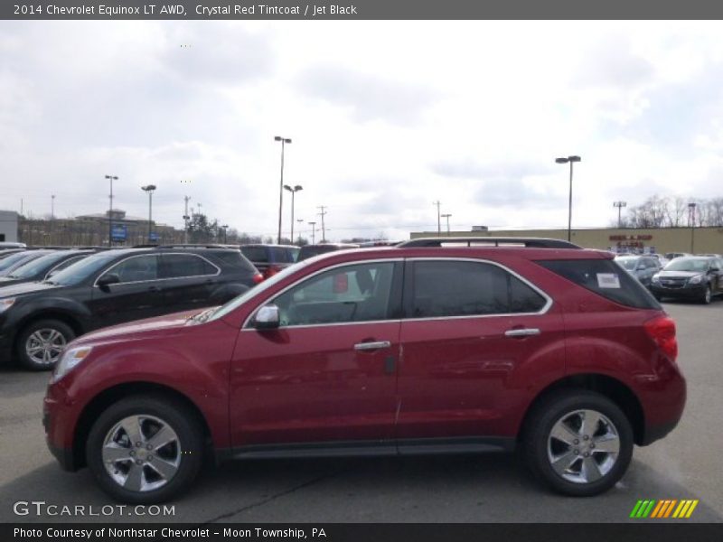 Crystal Red Tintcoat / Jet Black 2014 Chevrolet Equinox LT AWD