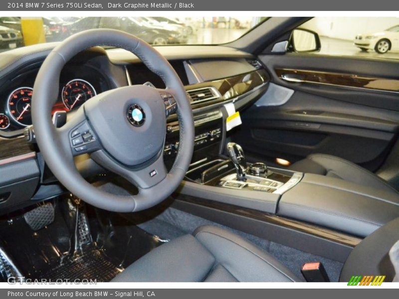 Dark Graphite Metallic / Black 2014 BMW 7 Series 750Li Sedan