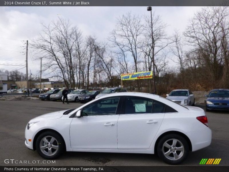 Summit White / Jet Black 2014 Chevrolet Cruze LT