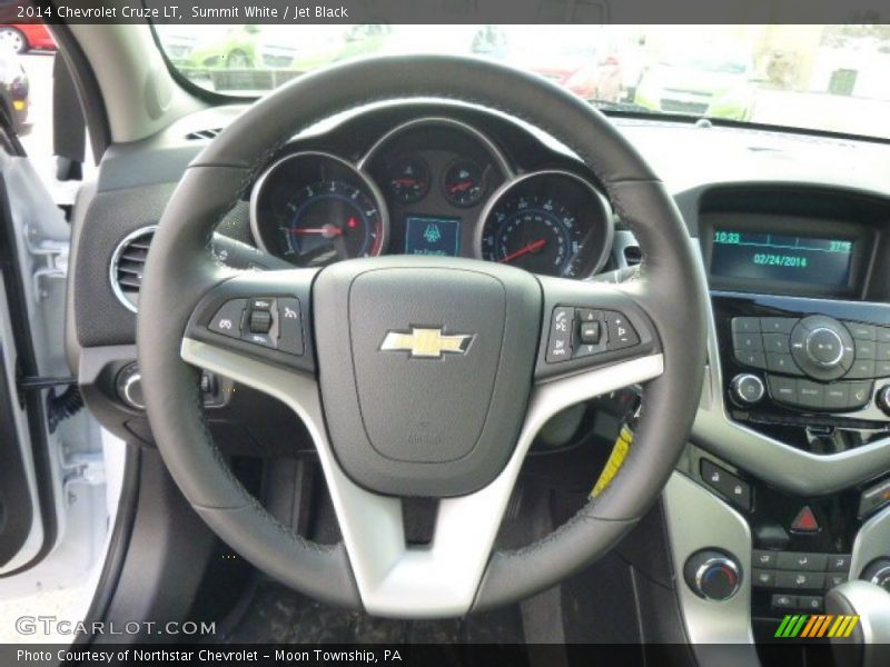 Summit White / Jet Black 2014 Chevrolet Cruze LT