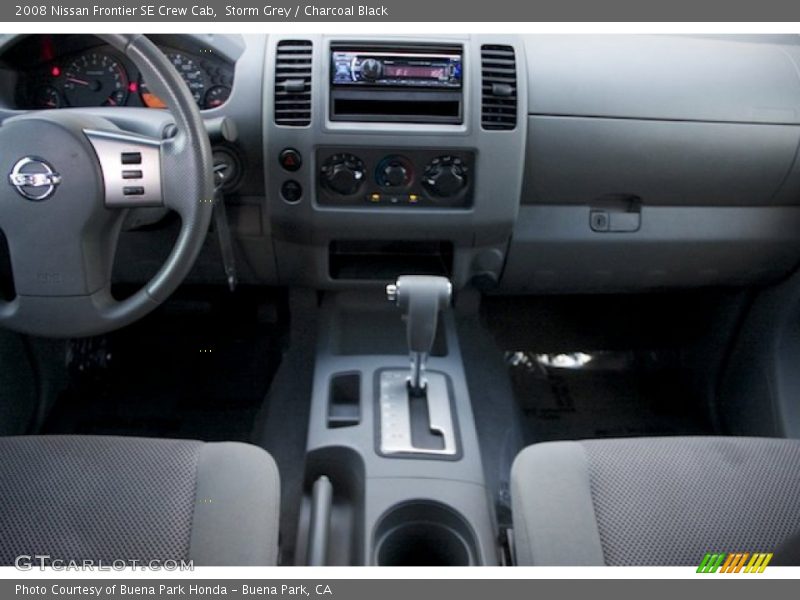 Storm Grey / Charcoal Black 2008 Nissan Frontier SE Crew Cab