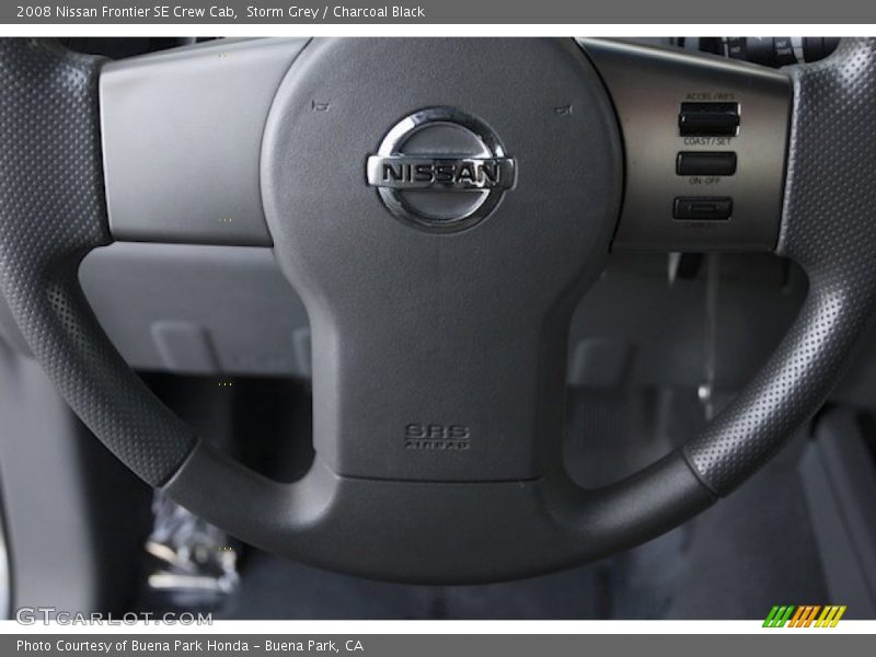 Storm Grey / Charcoal Black 2008 Nissan Frontier SE Crew Cab