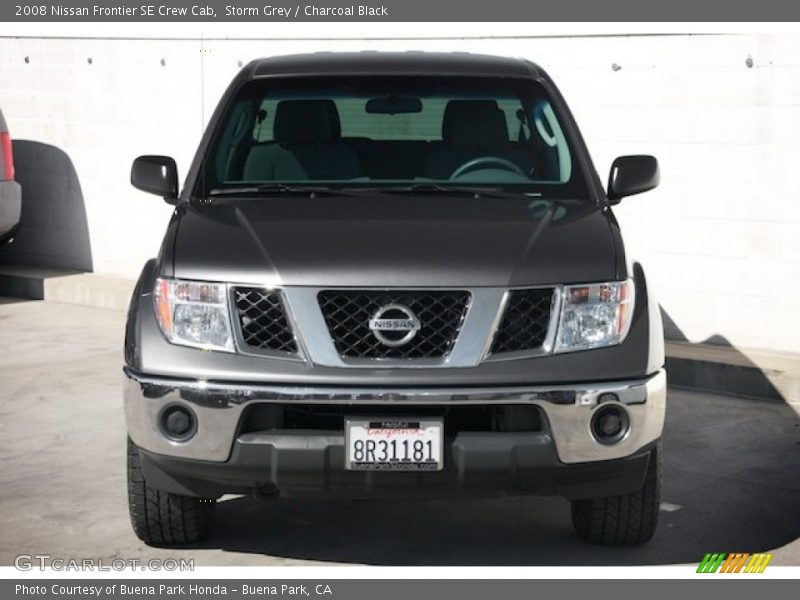 Storm Grey / Charcoal Black 2008 Nissan Frontier SE Crew Cab