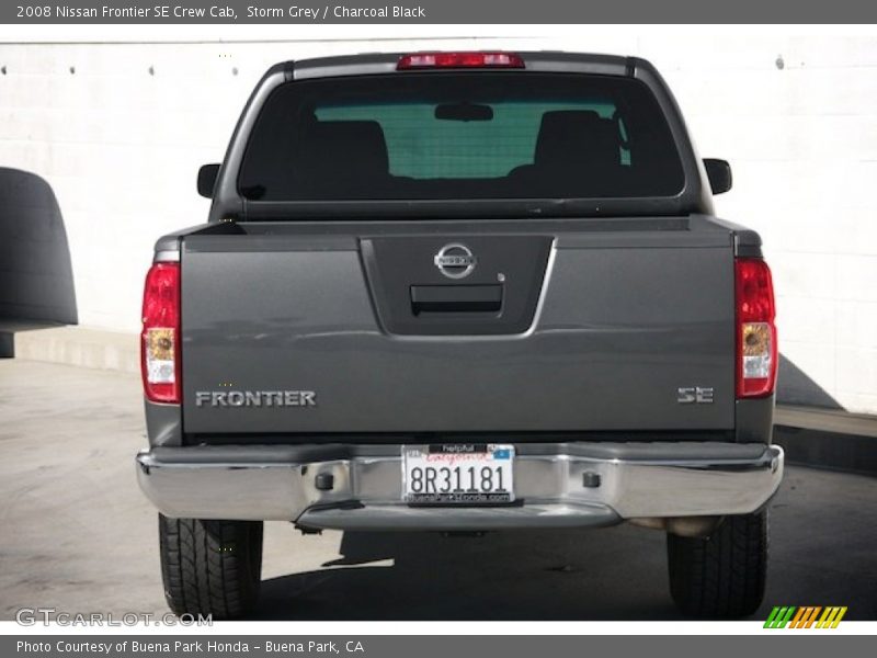 Storm Grey / Charcoal Black 2008 Nissan Frontier SE Crew Cab