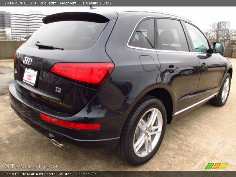 Moonlight Blue Metallic / Black 2014 Audi Q5 3.0 TDI quattro