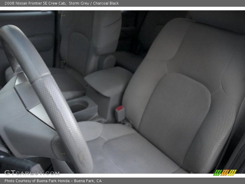 Storm Grey / Charcoal Black 2008 Nissan Frontier SE Crew Cab