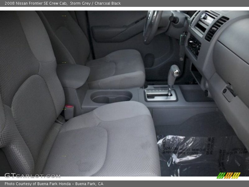 Storm Grey / Charcoal Black 2008 Nissan Frontier SE Crew Cab