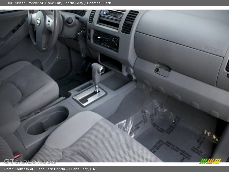 Storm Grey / Charcoal Black 2008 Nissan Frontier SE Crew Cab