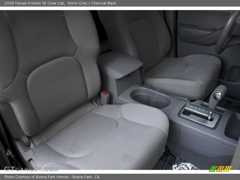 Storm Grey / Charcoal Black 2008 Nissan Frontier SE Crew Cab