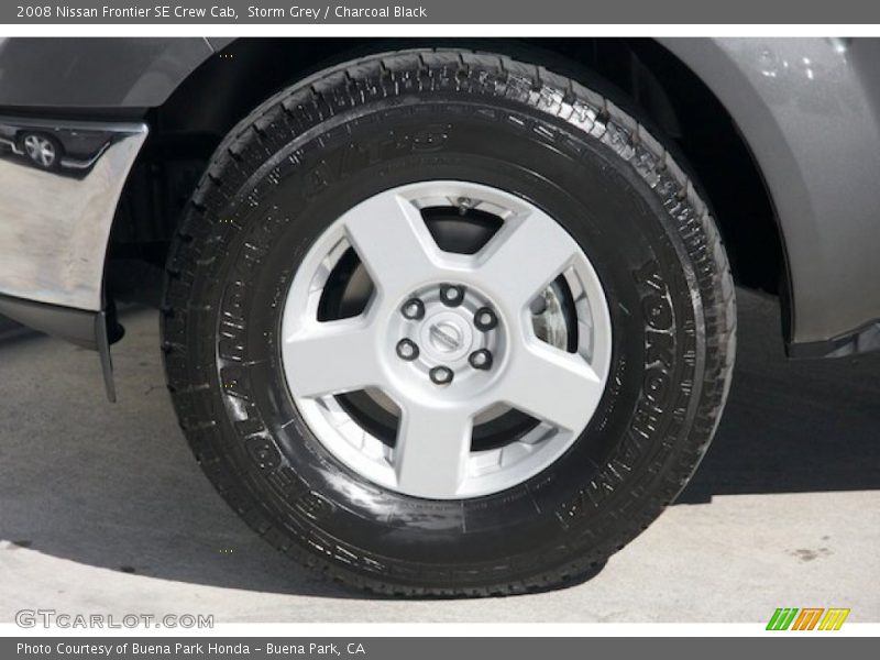 Storm Grey / Charcoal Black 2008 Nissan Frontier SE Crew Cab