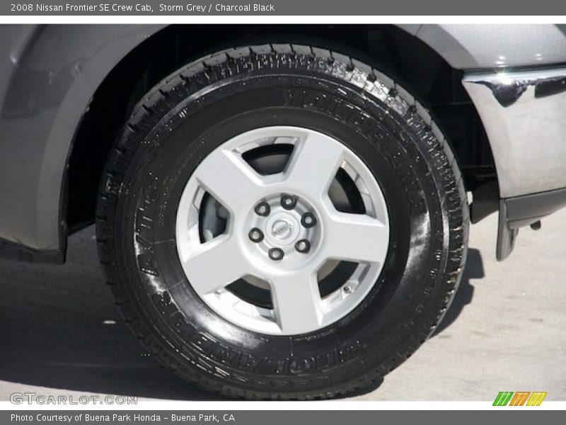 Storm Grey / Charcoal Black 2008 Nissan Frontier SE Crew Cab