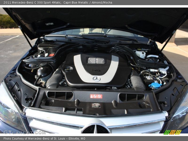 Capri Blue Metallic / Almond/Mocha 2011 Mercedes-Benz C 300 Sport 4Matic