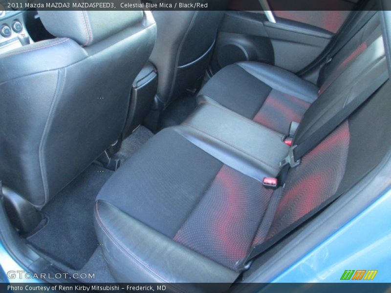 Celestial Blue Mica / Black/Red 2011 Mazda MAZDA3 MAZDASPEED3