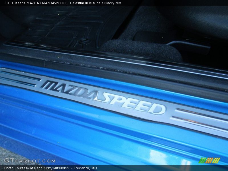 Celestial Blue Mica / Black/Red 2011 Mazda MAZDA3 MAZDASPEED3