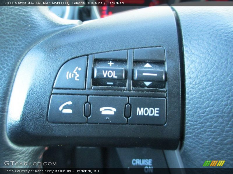 Celestial Blue Mica / Black/Red 2011 Mazda MAZDA3 MAZDASPEED3