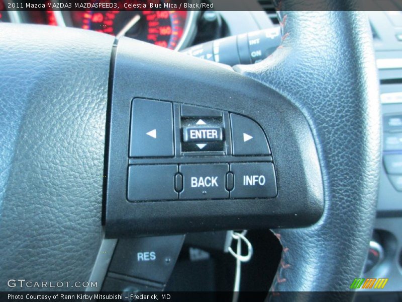 Celestial Blue Mica / Black/Red 2011 Mazda MAZDA3 MAZDASPEED3
