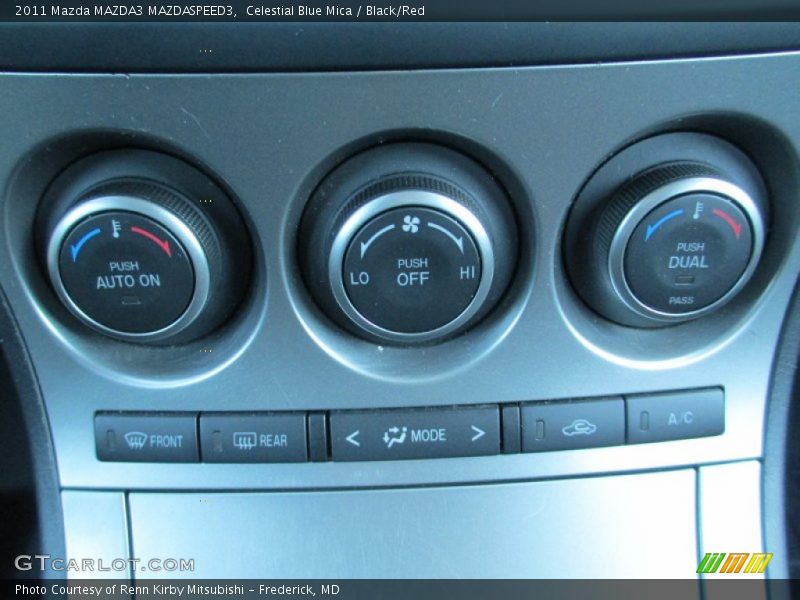 Celestial Blue Mica / Black/Red 2011 Mazda MAZDA3 MAZDASPEED3