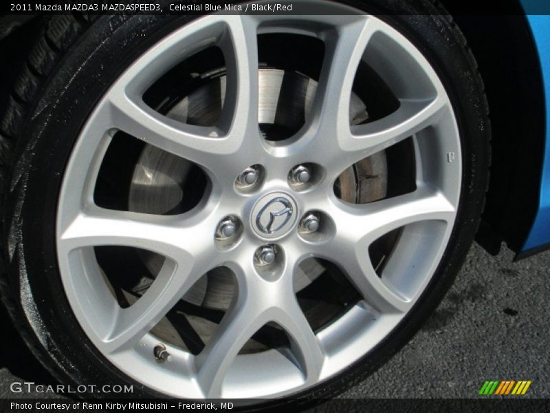 Celestial Blue Mica / Black/Red 2011 Mazda MAZDA3 MAZDASPEED3