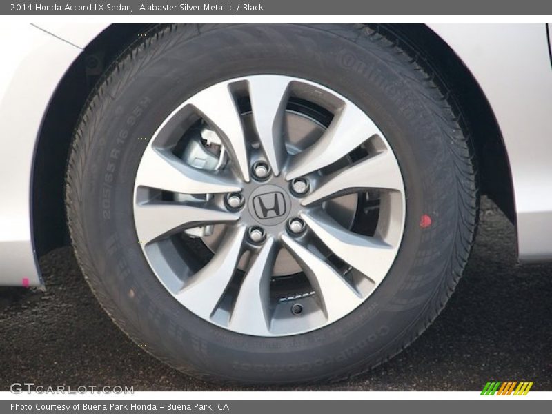 Alabaster Silver Metallic / Black 2014 Honda Accord LX Sedan