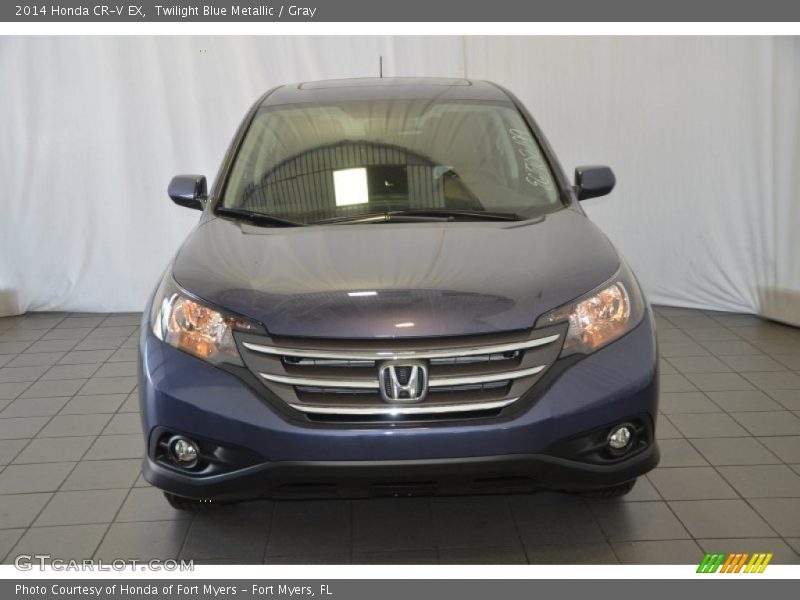 Twilight Blue Metallic / Gray 2014 Honda CR-V EX