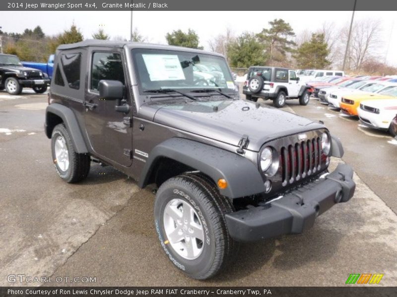 Granite Metallic / Black 2014 Jeep Wrangler Sport 4x4