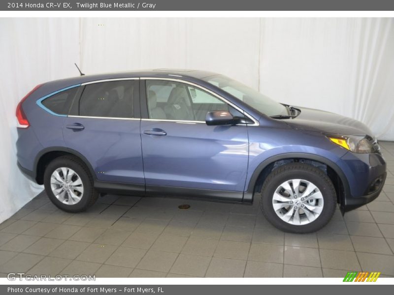 Twilight Blue Metallic / Gray 2014 Honda CR-V EX