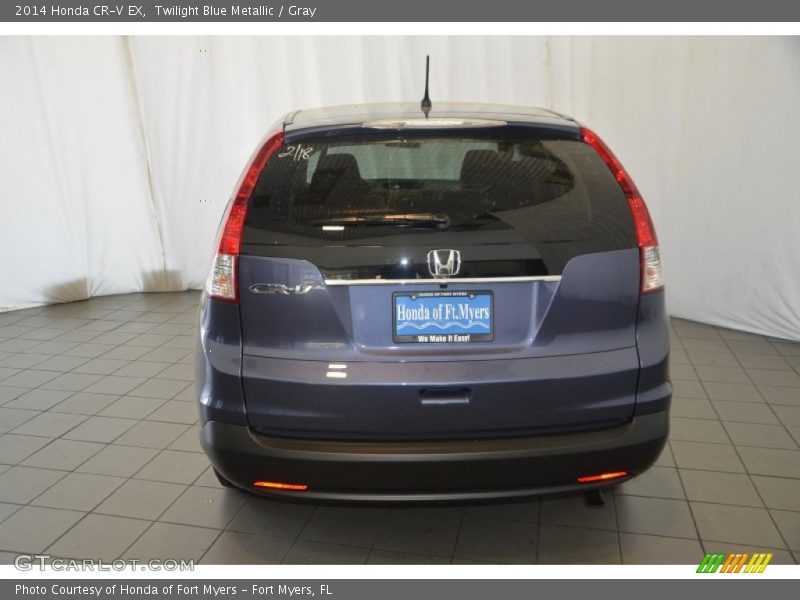 Twilight Blue Metallic / Gray 2014 Honda CR-V EX