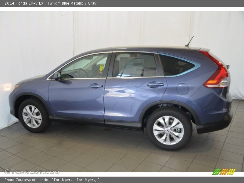 Twilight Blue Metallic / Gray 2014 Honda CR-V EX