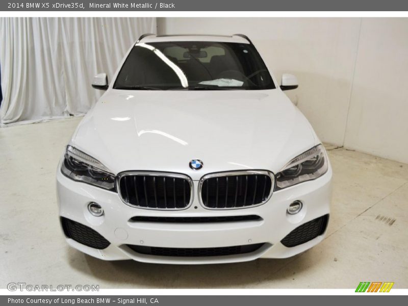Mineral White Metallic / Black 2014 BMW X5 xDrive35d