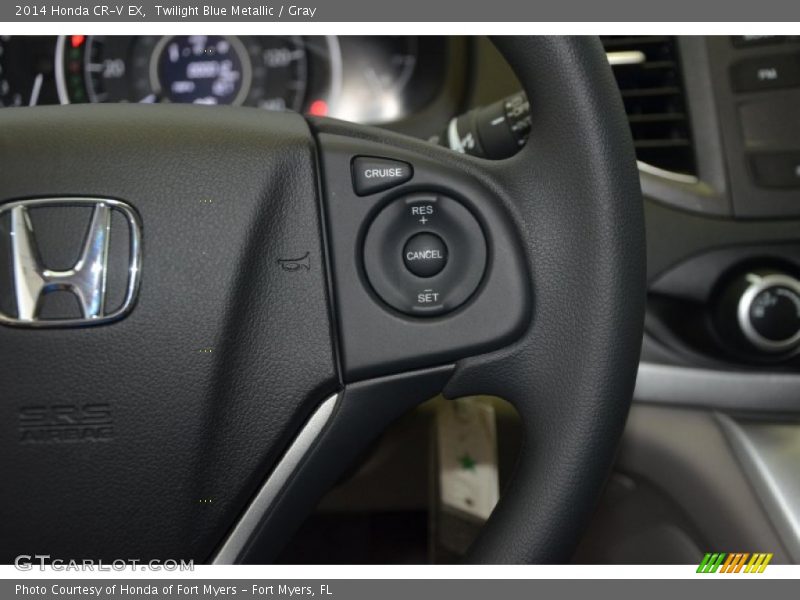 Twilight Blue Metallic / Gray 2014 Honda CR-V EX